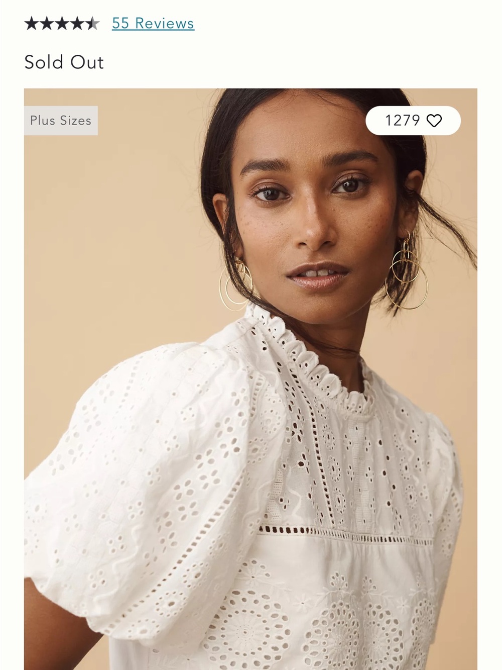Forever that Girl White Eyelet Puff-Sleeve Baby Doll Dress by Anthropologie Size - Picture 4 of 8